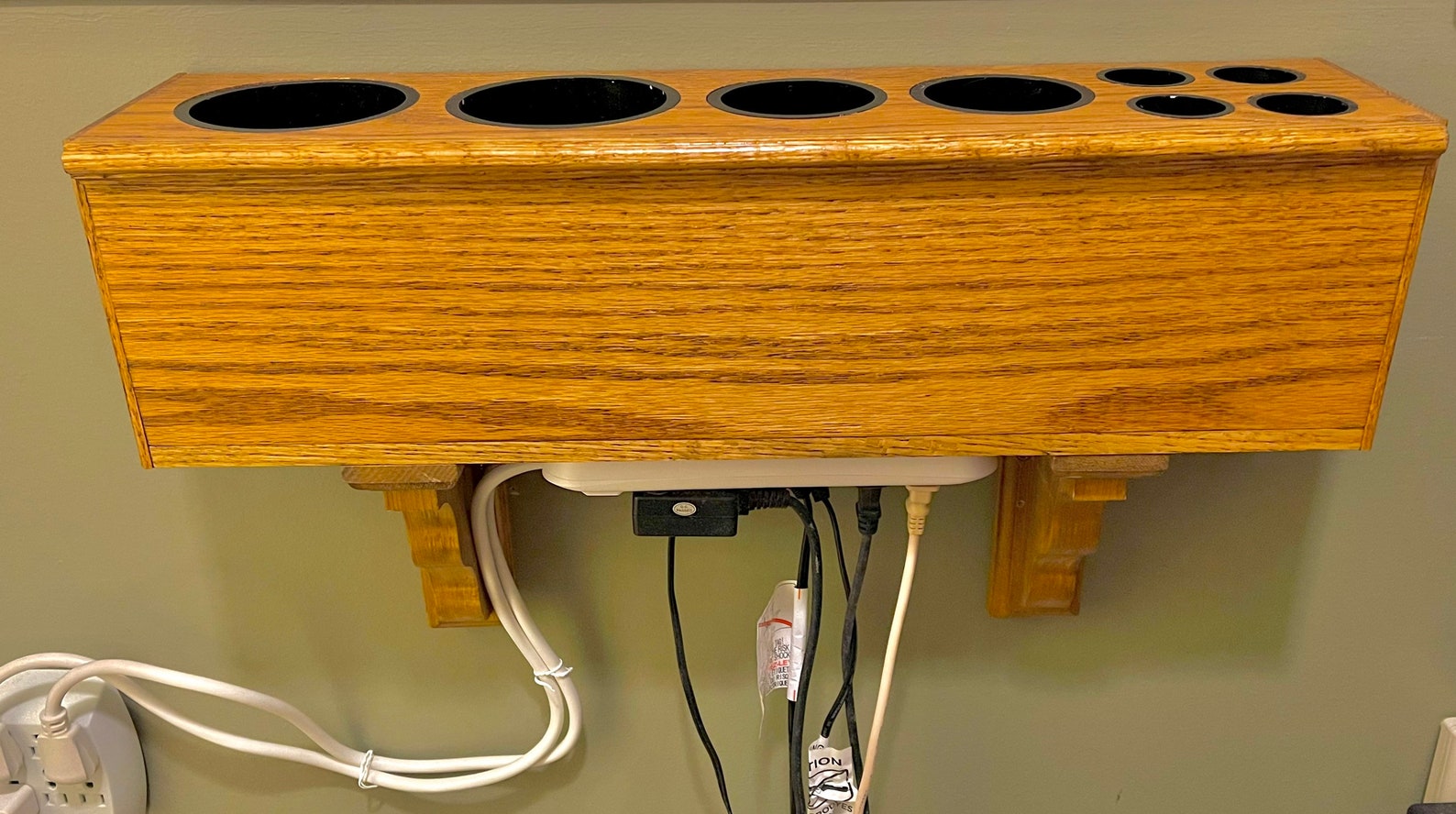 Hair Tool Caddy With Builtin Electrical Outlets for All Tools Etsy