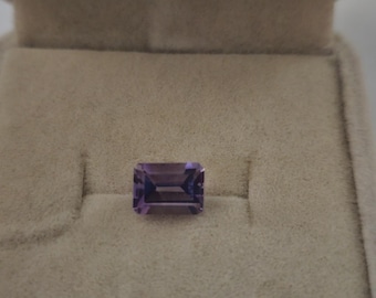 Amethyst 1.4 ct Emerald Cut Natural Gemstone Brazil 8X6