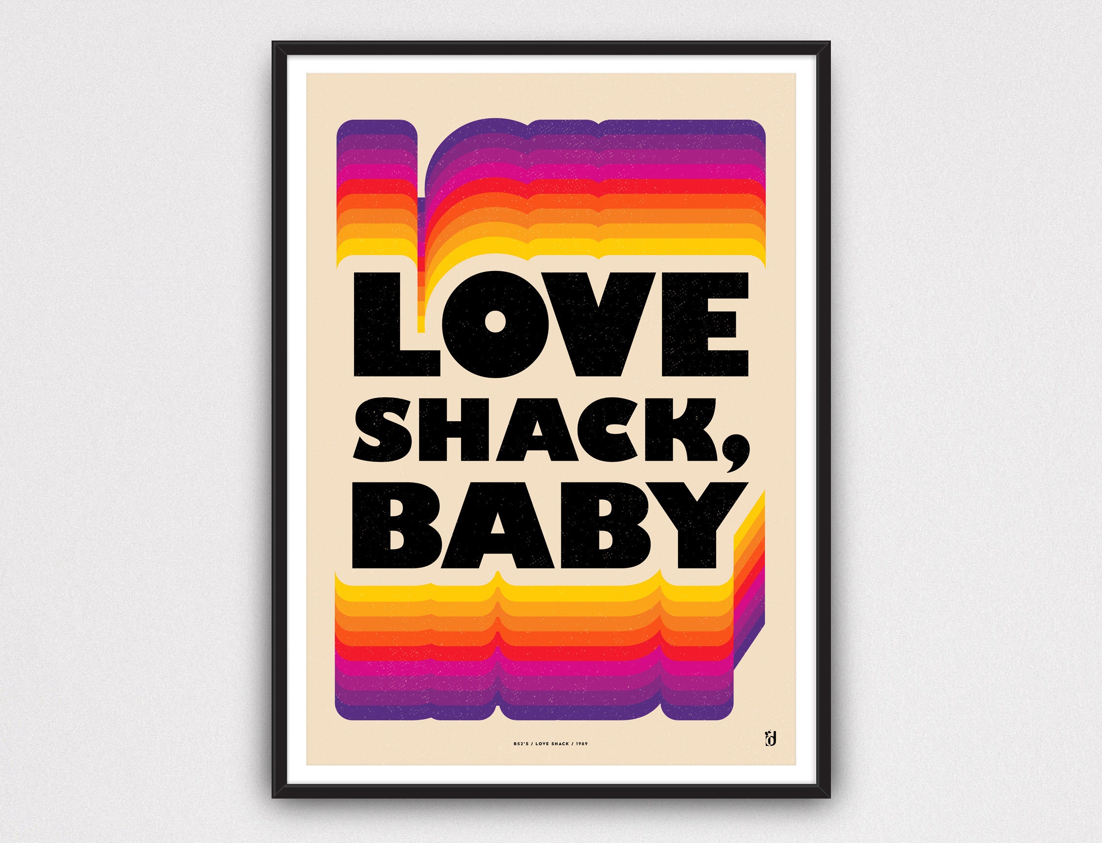 B52'S Love Shack Wall Art Print Lyrics Print Gig Etsy UK