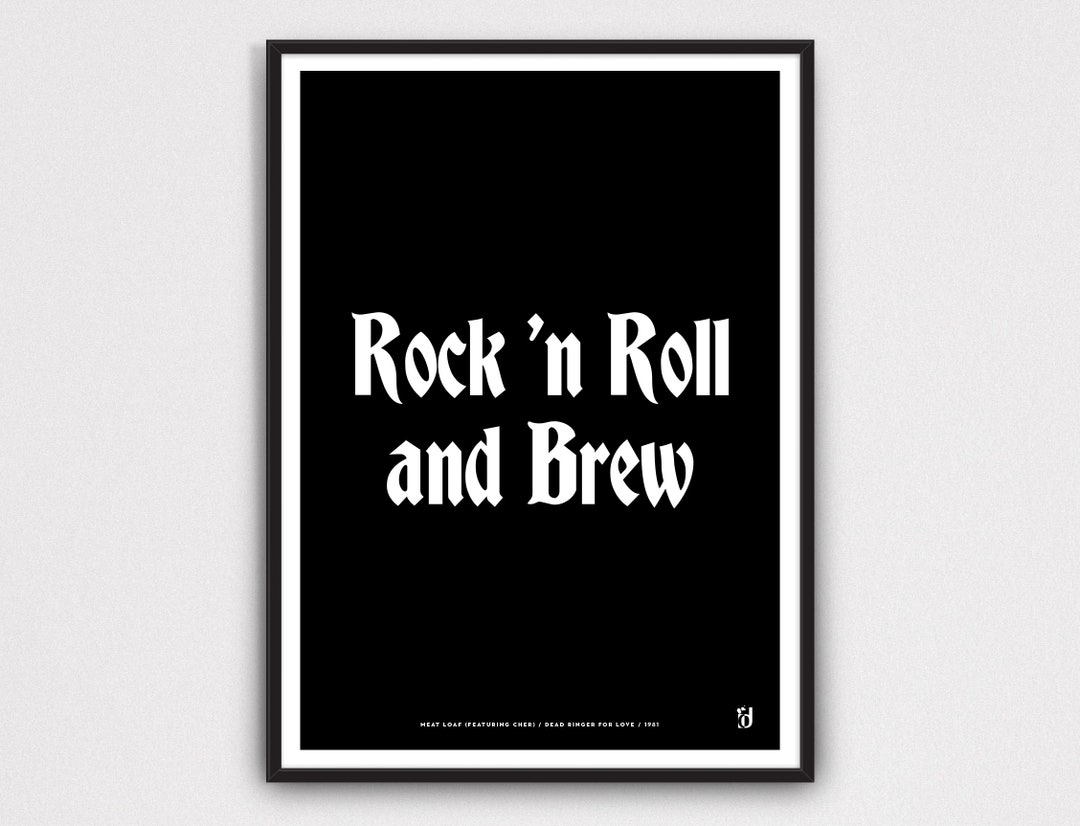 Meat Loaf Inspired Lyrics Print 1981 Dead Ringer for Love Lyrics Music