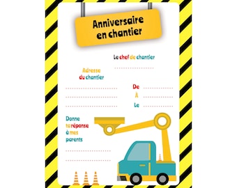 Invitation Anniversaire Enfant Etsy Invitation Anniversaire Enfant Etsy