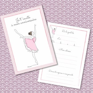 Ballet Dancer Birthday Invitation