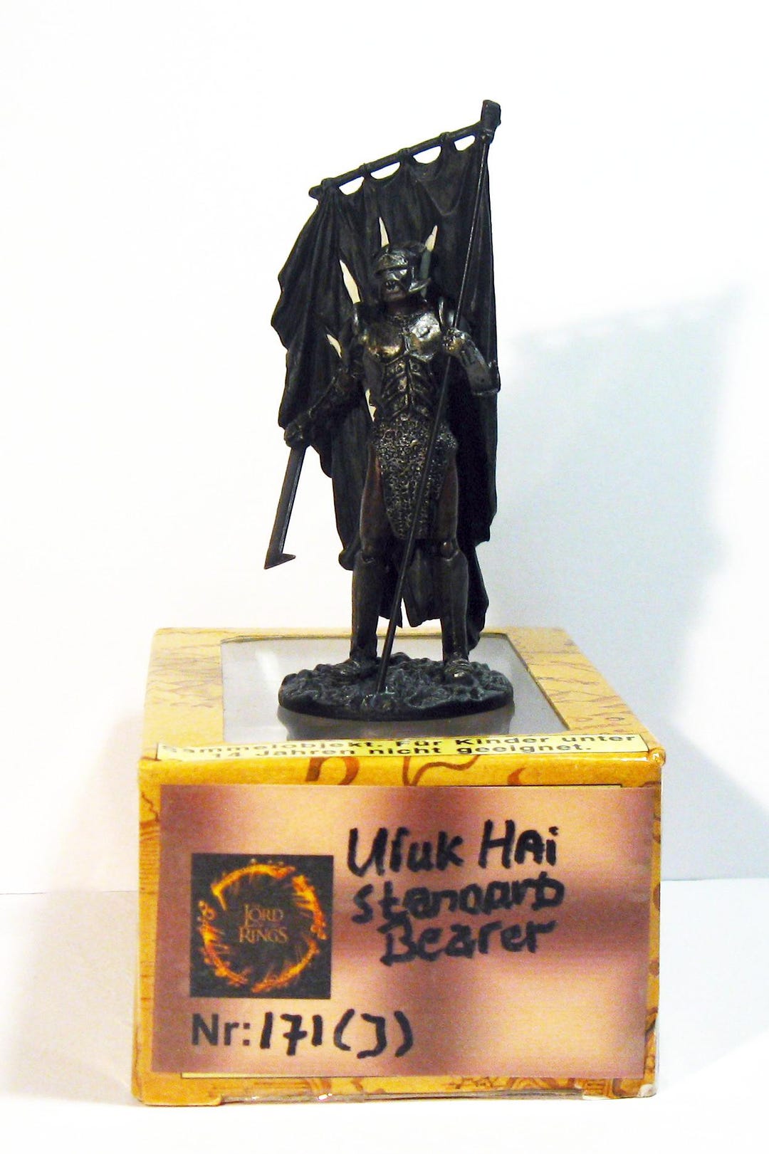 Lord of the Rings Uruk Hai Standard Bearer, Metal Miniature Collectible ...
