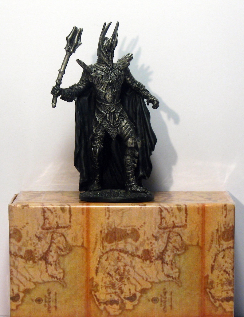 Lord of the Rings Sauron the Dark Lord at Dagorlad Plain verzamelbare metalen miniatuur Eaglemoss collectie 161 K image 9