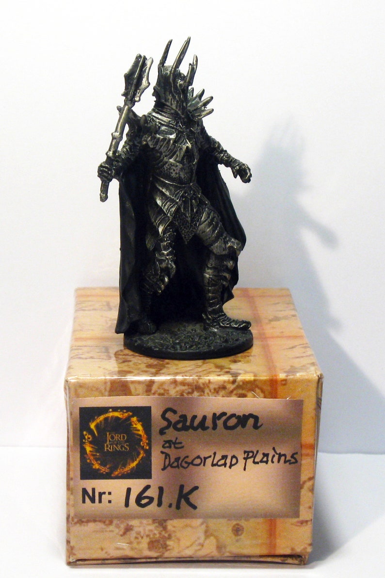 Lord of the Rings Sauron the Dark Lord at Dagorlad Plain verzamelbare metalen miniatuur Eaglemoss collectie 161 K image 7