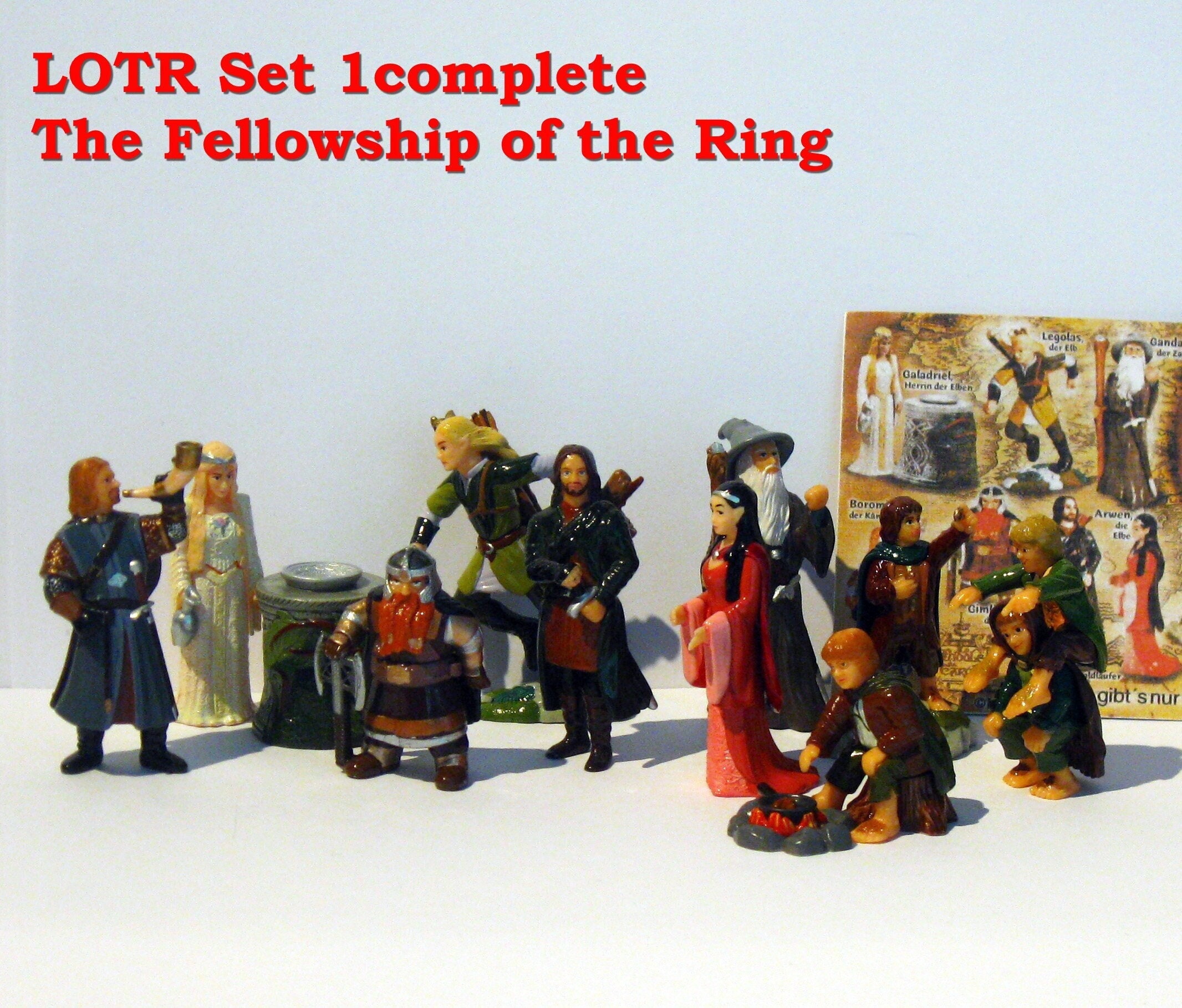 Lord of the Rings Set 1 the Fellowship of the Ring Plastic
