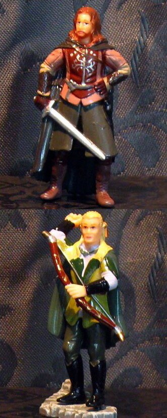 Lord of the Rings Set 2 the Two Towers Plastic Collectible Miniatures ...