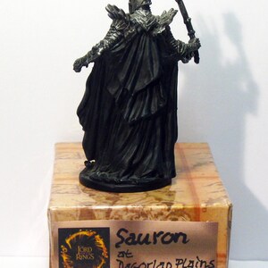 Lord of the Rings Sauron the Dark Lord at Dagorlad Plain verzamelbare metalen miniatuur Eaglemoss collectie 161 K image 8