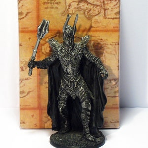 Lord of the Rings Sauron the Dark Lord at Dagorlad Plain verzamelbare metalen miniatuur Eaglemoss collectie 161 K image 5