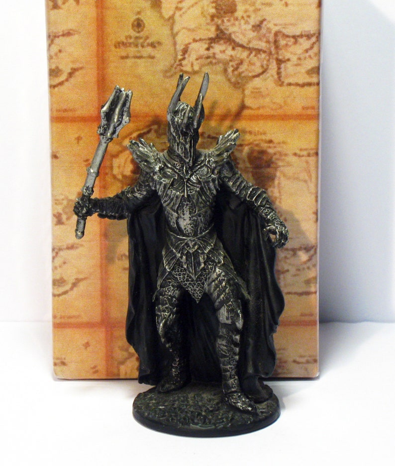 Lord of the Rings Sauron the Dark Lord at Dagorlad Plain verzamelbare metalen miniatuur Eaglemoss collectie 161 K image 5