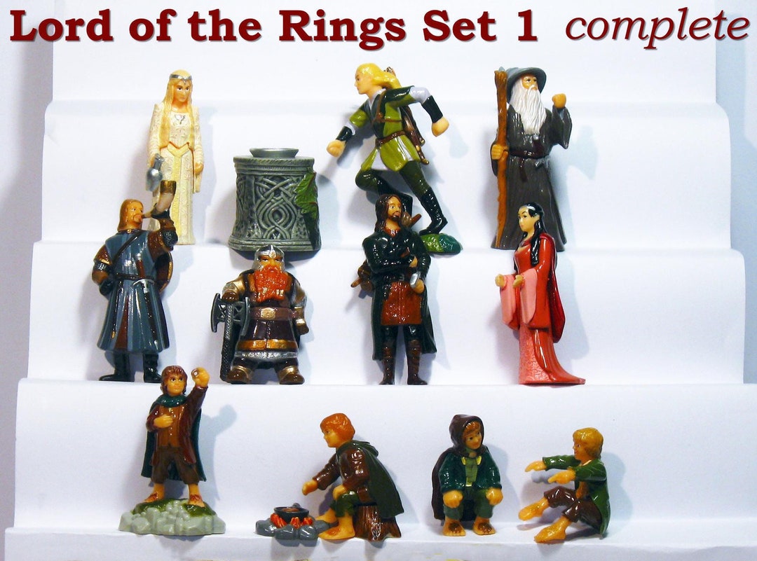 Lord of the Rings Set the Fellowship of the Ring Plastic Miniatures