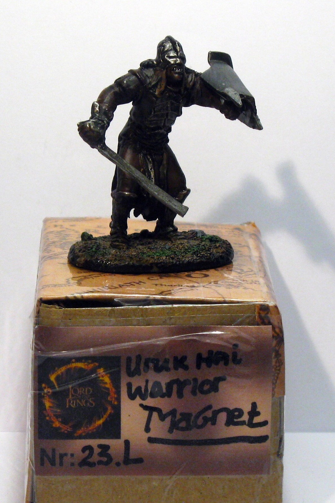 Lord of the Rings Uruk Hai Warrior MAGNET Attached Sword Collectible ...
