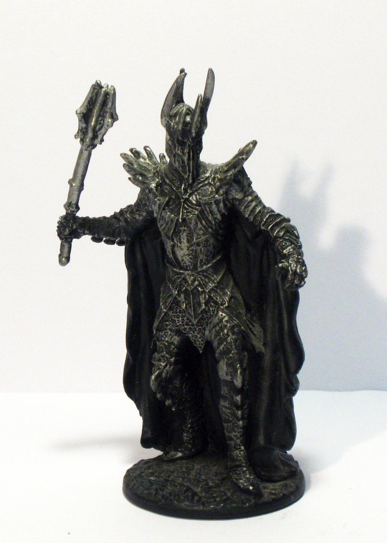 Lord of the Rings Sauron the Dark Lord at Dagorlad Plain verzamelbare metalen miniatuur Eaglemoss collectie 161 K image 10