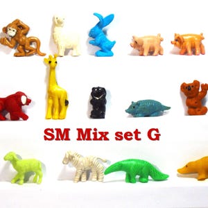 Schleich Mini Tiere Kleintiere MIX Set G Vintage aus Produktion modellen verzameloobjekten Retro Spielzeug