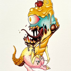 Ice Cream Cyclops Print