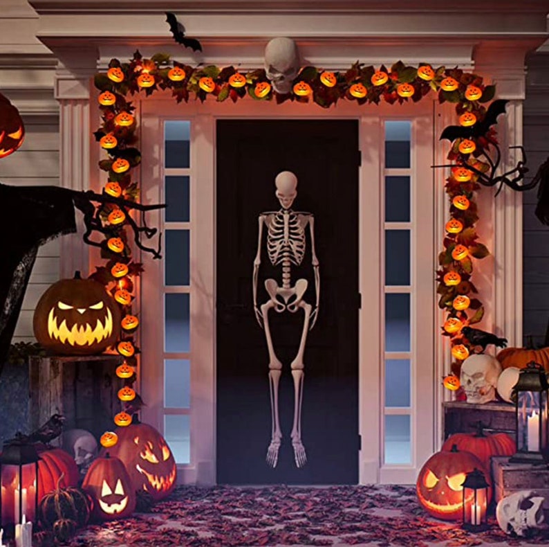 LED Halloween Pumpkin String Lights image 1