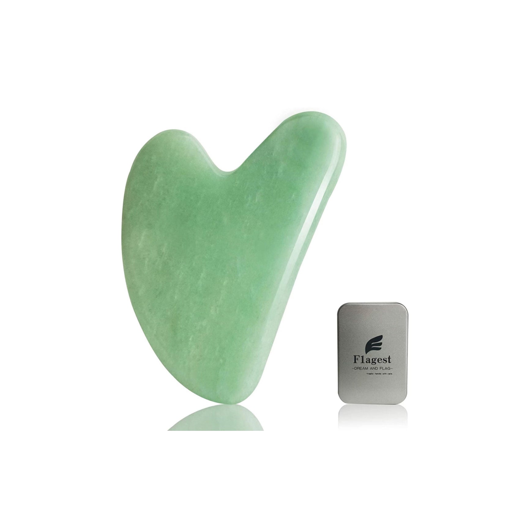 Heart Shaped Jade Gua Sha Massage Tool Etsy