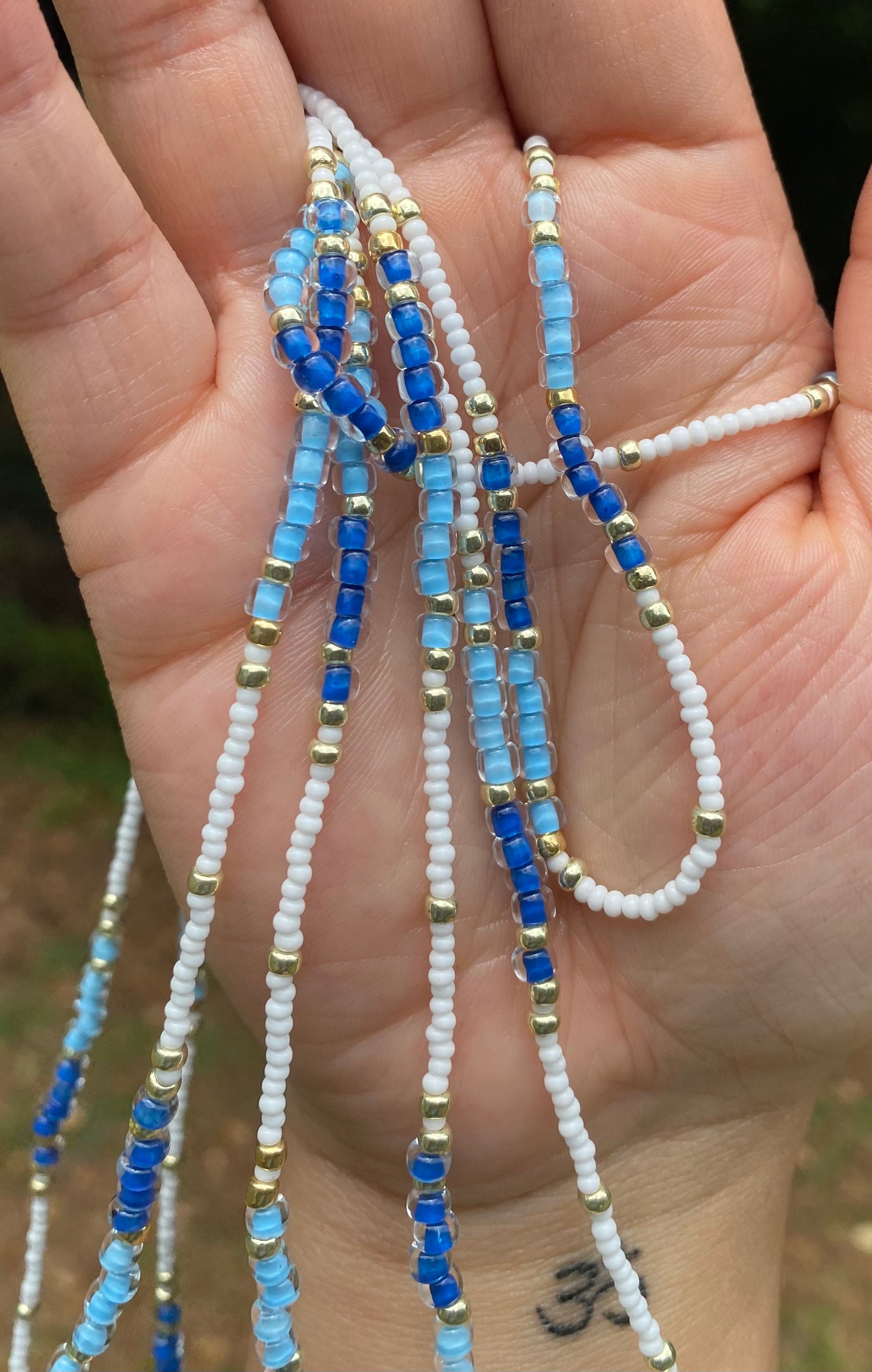 Bora Bora Waistbead Waist Bead Belly Chain Belly Beads Etsy UK