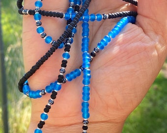 Blue Supernova • Waistbead waist bead belly beads belly chain