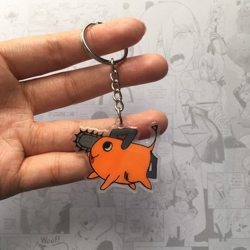 Chainsaw Man Pochita Keyring Etsy