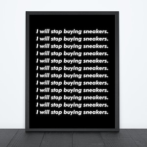 Sneaker Art Print, printable, instant download