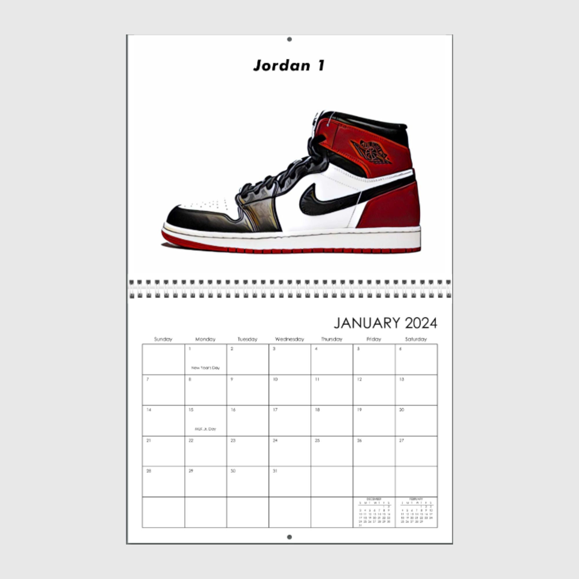 13 Sneaker Digital Art Prints, 2024 Sneaker Calendar Etsy