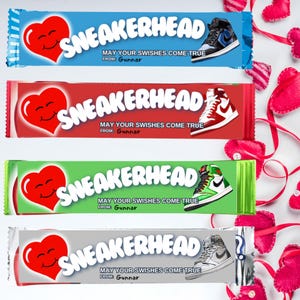 Etiqueta Airhead para zapatillas de San Valentín para aulas infantiles, San Valentín para preadolescentes, imprimible