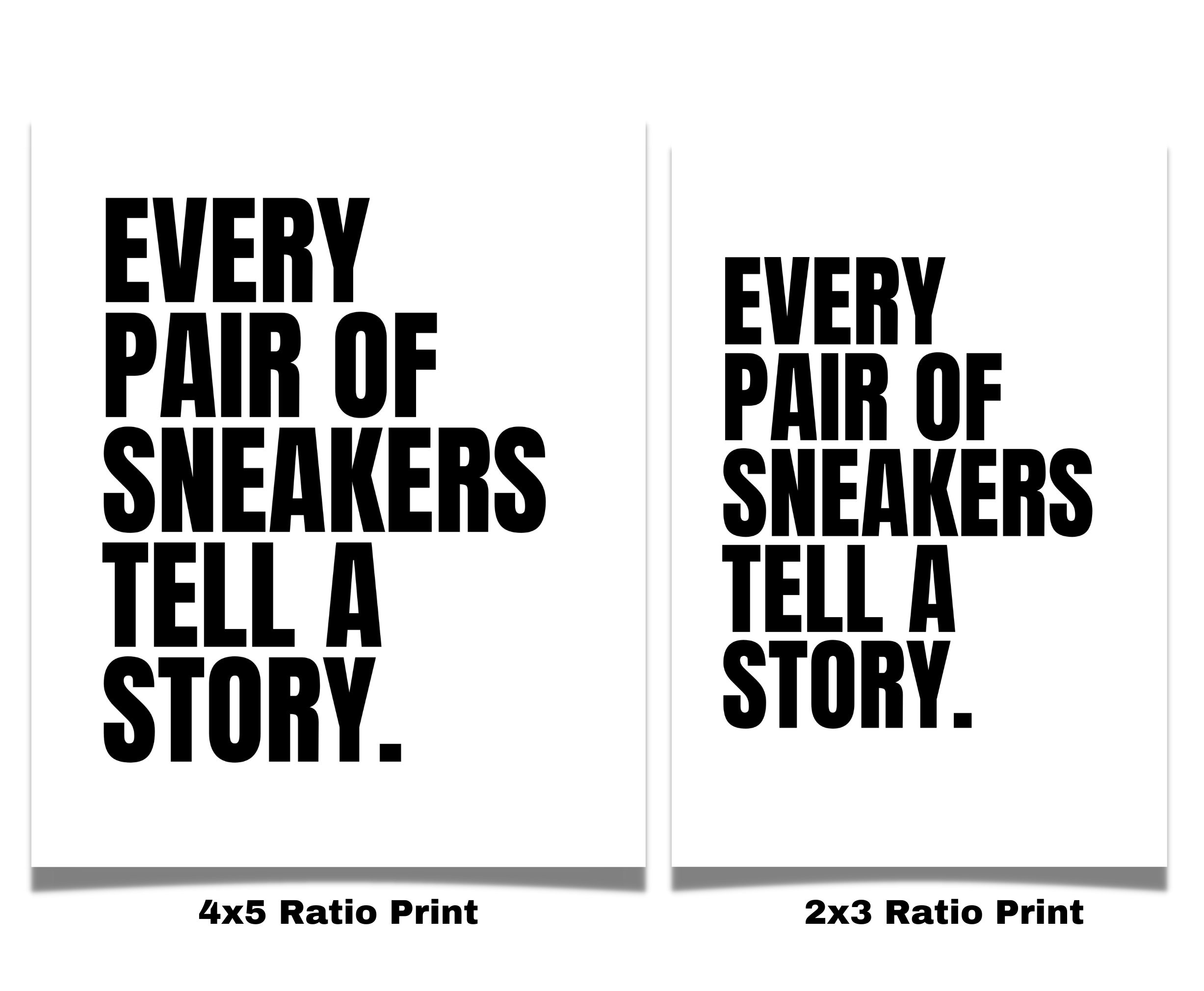 Sneakers poster (blackout version), typographic printing, phrases and  proverbs, sneaker quotes - AliExpress