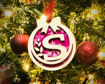 Adorno navideño A-Z SVG - Glowforge