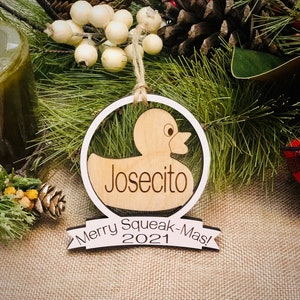 Duckie Christmas Ornament for Glowforge