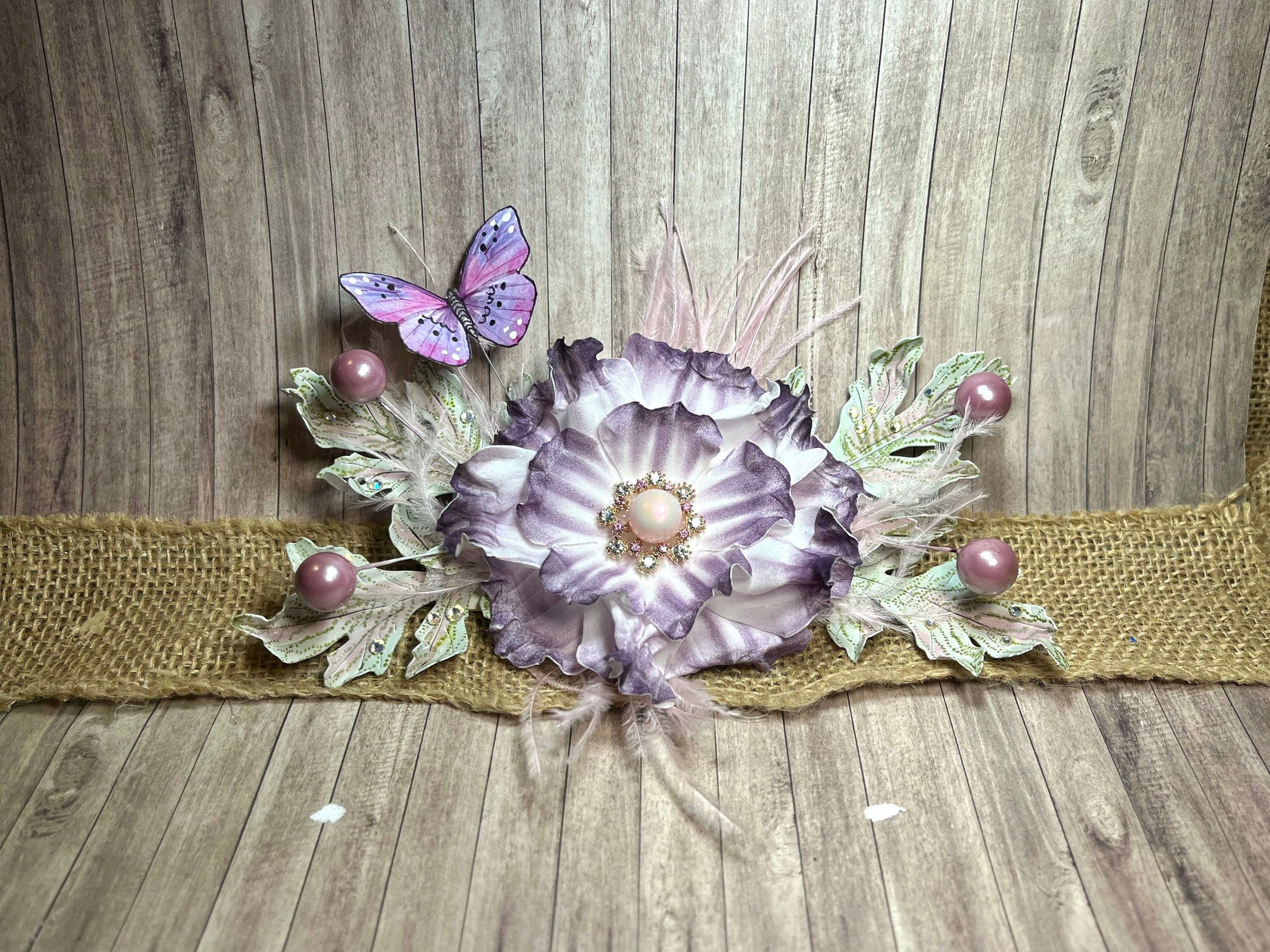 Handmade Flower Card Topper Card Making Accessories Etsy