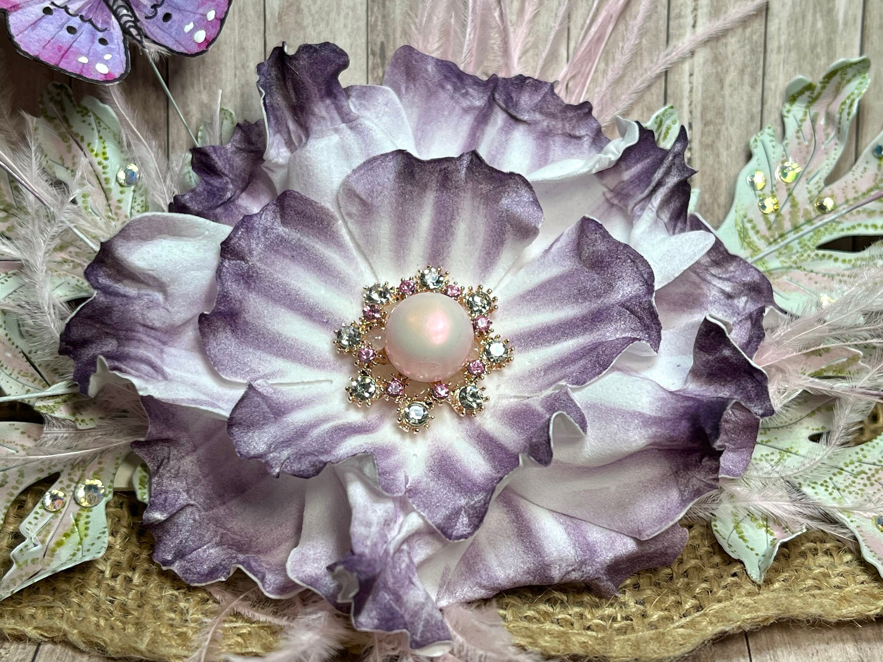 Handmade Flower Card Topper Card Making Accessories Etsy