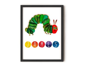 Caterpillar Poster Etsy