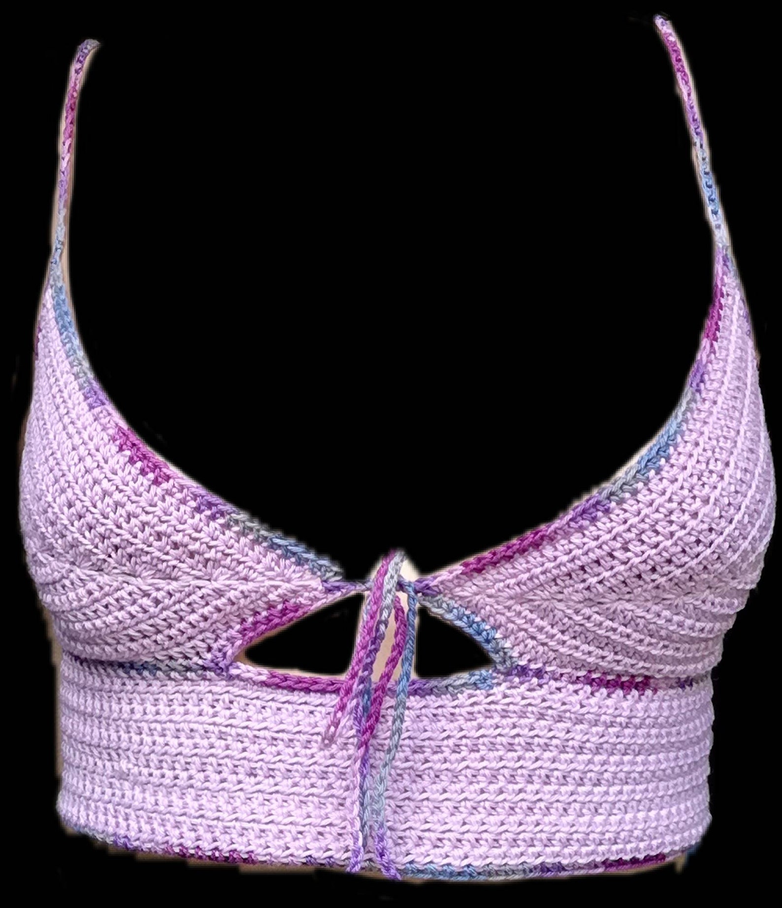 Custom handmade lilac crochet top peakaboob/underboob | Etsy
