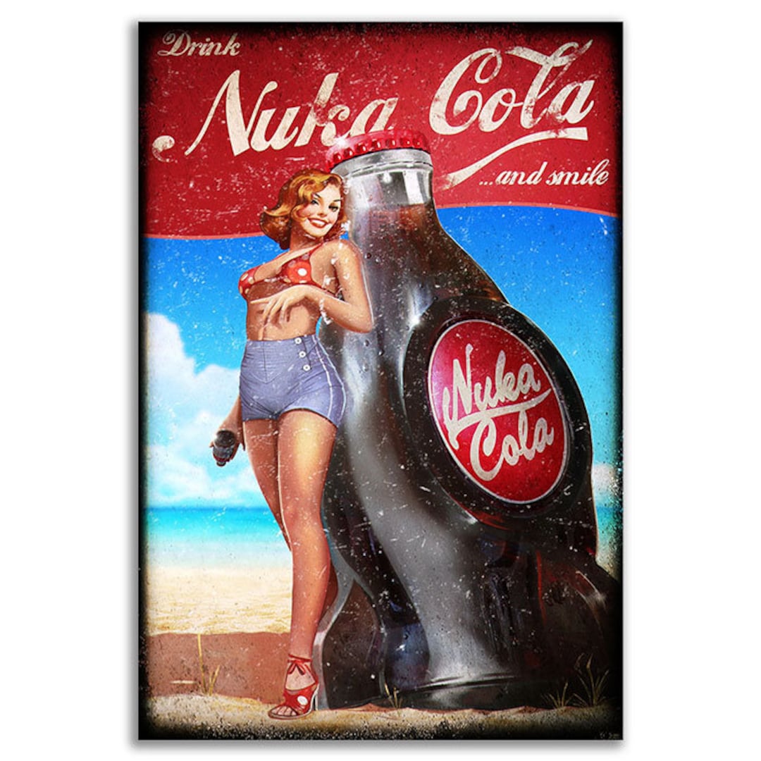 Nuka Cola Fictional Promotional Advert Fallout 4 Action Role - Etsy UK