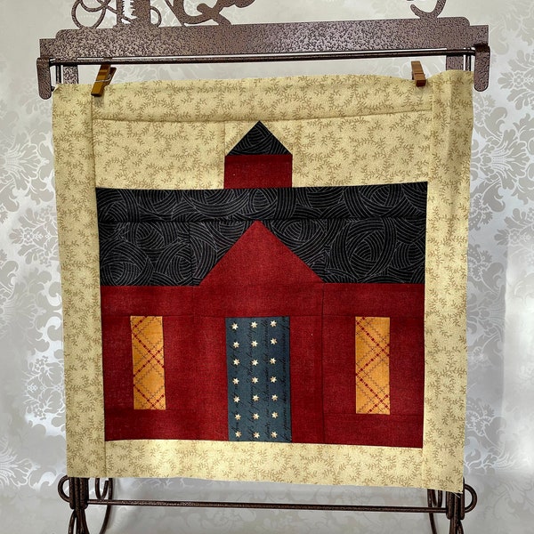 One Room Schoolhouse Quilt Blocks Unfinished