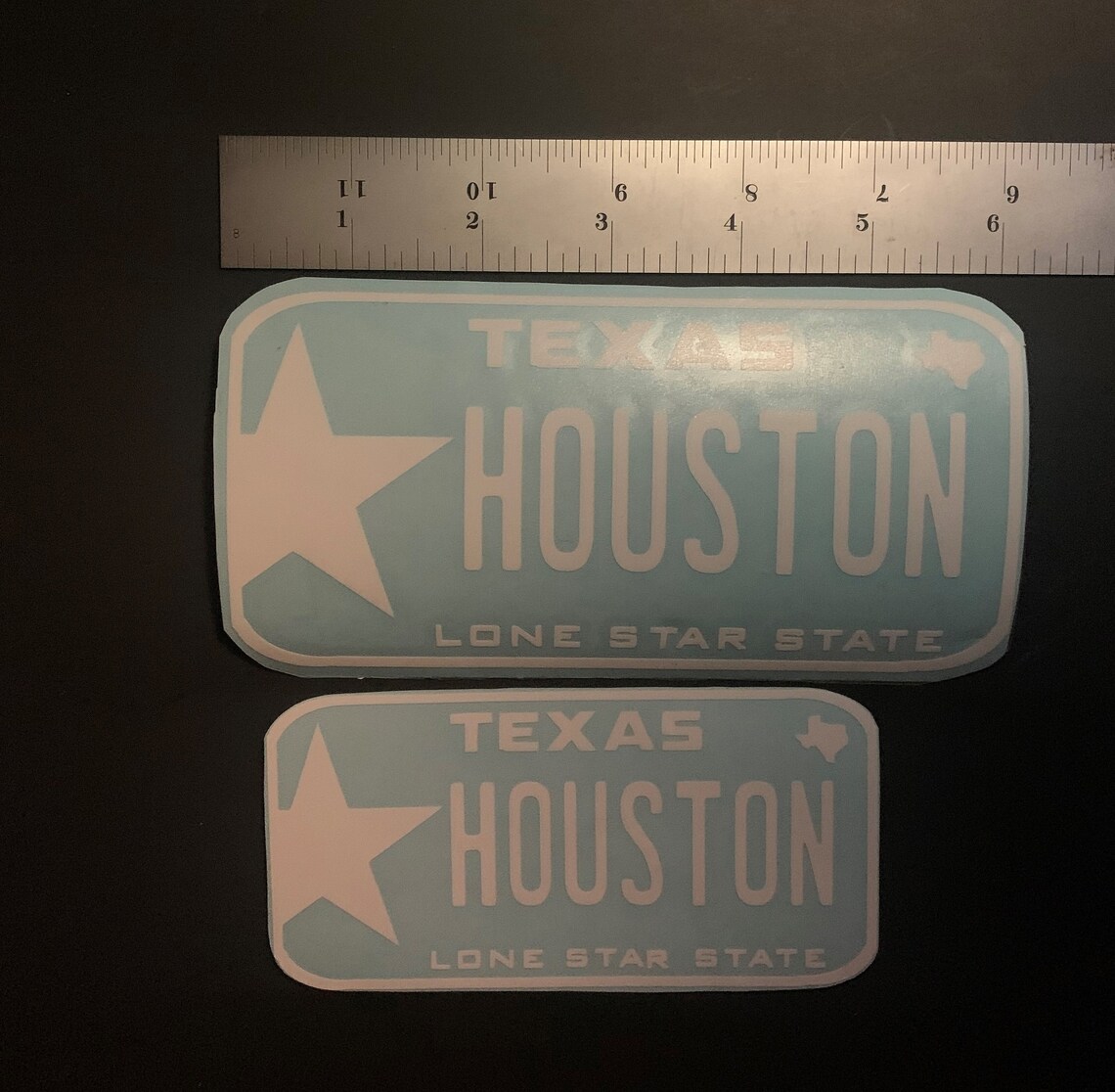 Custom Texas License Plate Vinyl Sticker I Love Texas Etsy