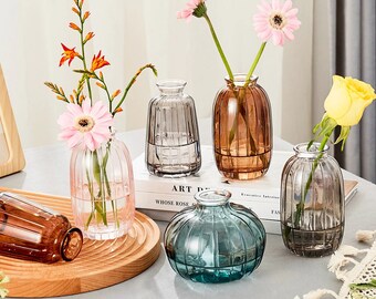 EXCEART 2PCS Small Ceramic Vase Mini Flower Bud Vases Decorative Modern Floral Vase for Home Centerpieces Living Room Events Decor EXCEART 2PCS Small Ceramic Vase Mini Flower Bud Vases Decorative Modern Floral Vase for Home Centerpieces Living Room Events Decor