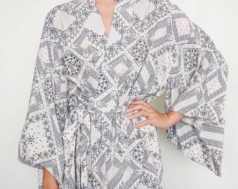 GIMGIM BY DREW Robe kimono robe, coton, style maxi