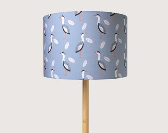 Heron Lampshade / Light Shade, 30cm Diameter, Designed and Made in the UK