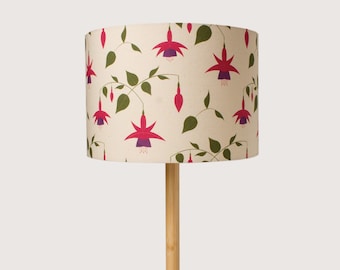 Fuchsia Lampshade / Light Shade, 30cm Diameter, Designed and Made in the UK