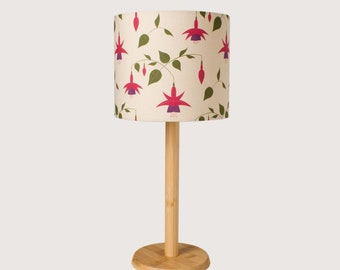 Fuchsia Lampshade / Light Shade, 20cm Diameter, Designed and Made in the UK