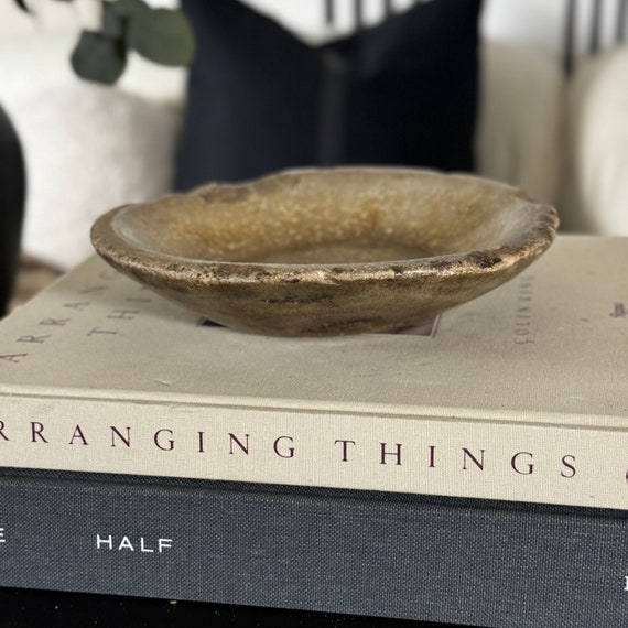 Vintage Stone Chapati Seal Coasters - Ca 1930 Vintage Stone Chapati Seal Coasters - Ca 1930