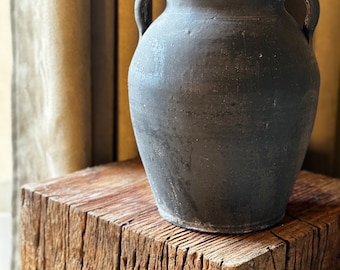 Black Terracotta Vase