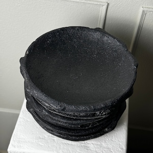 Vintage Black Terracota Plate