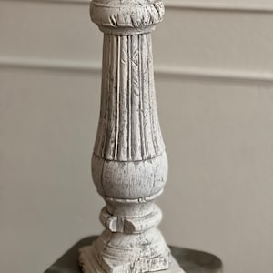 Vintage wood candle holder