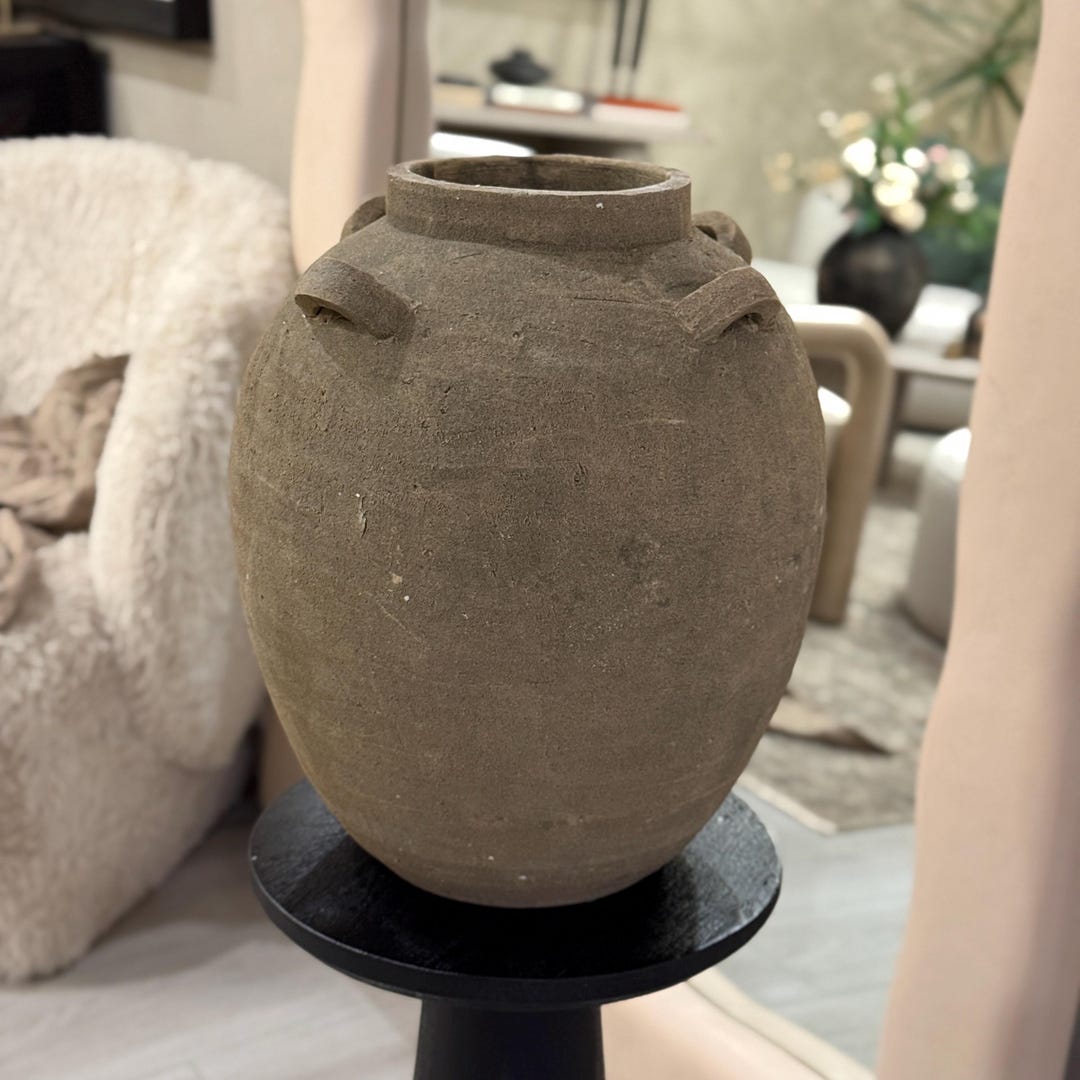 ブラウンテクスチャーの花瓶 - Etsy 日本