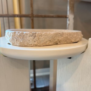 Large Travertine Bowl