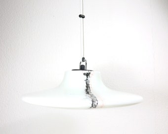 Lampenschirm Tischlampe Lampe Glas Glasschirm Murano Stil glass lampshade türkis 