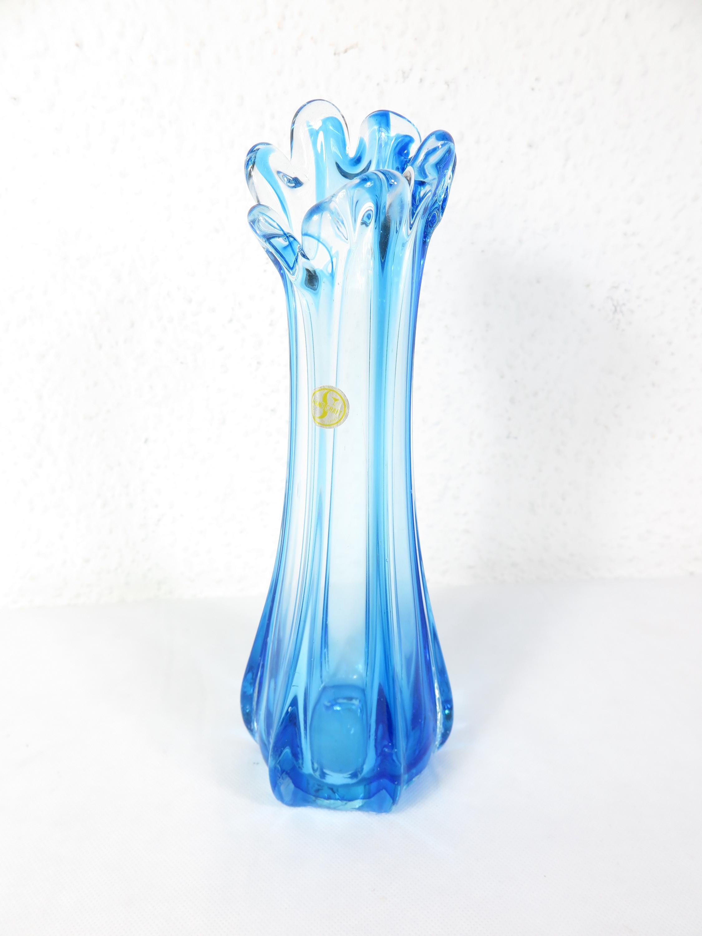 70s Murano vase, Murano glass vase